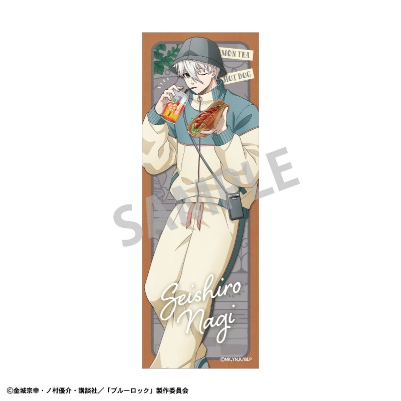 ブルーロック ロングスクエア缶バッジ 凪 誠士郎/焼きたてパンとテイクアウトドリンク - 公式商品画像 | AniSmile