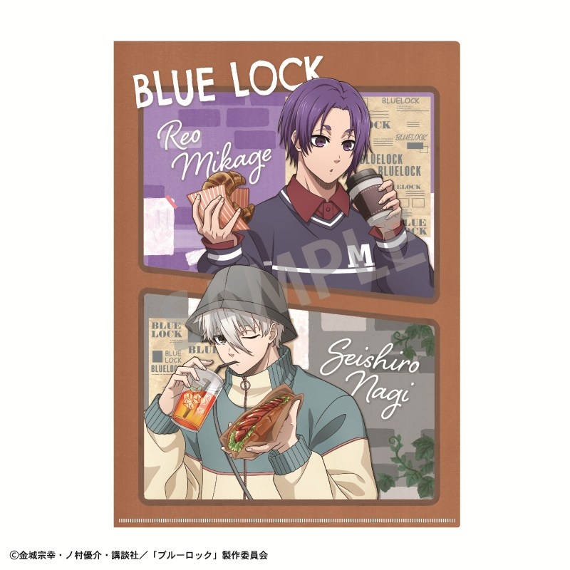 ブルーロック A4シングルクリアファイル 凪 誠士郎&御影 玲王/焼きたてパンとテイクアウトドリンク - 公式商品画像 | AniSmile