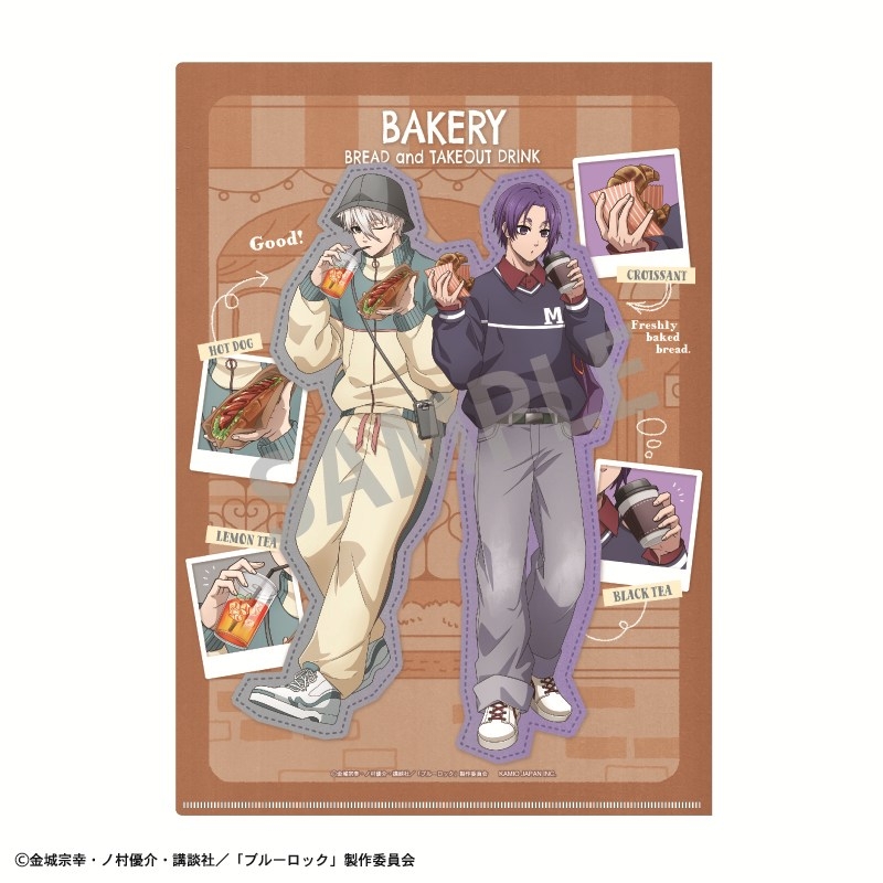 ブルーロック A4シングルクリアファイル 凪 誠士郎&御影 玲王/焼きたてパンとテイクアウトドリンク 画像 2 | AniSmile