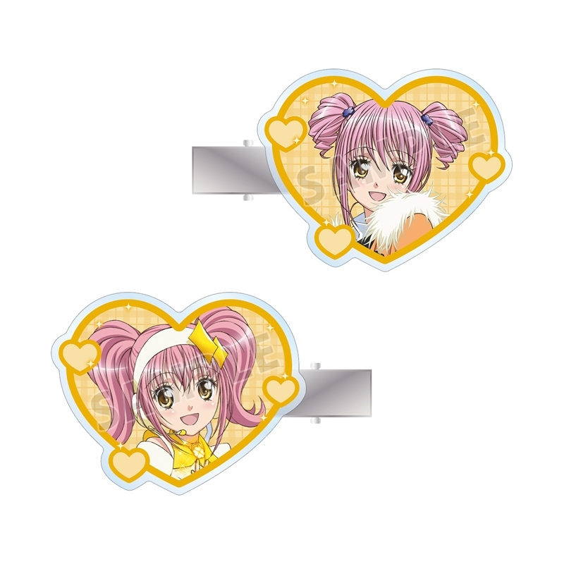 TVアニメ『しゅごキャラ!』 日奈森 あむ&アミュレットダイヤ アクリルヘアクリップ2個セット - 公式商品画像 | AniSmile