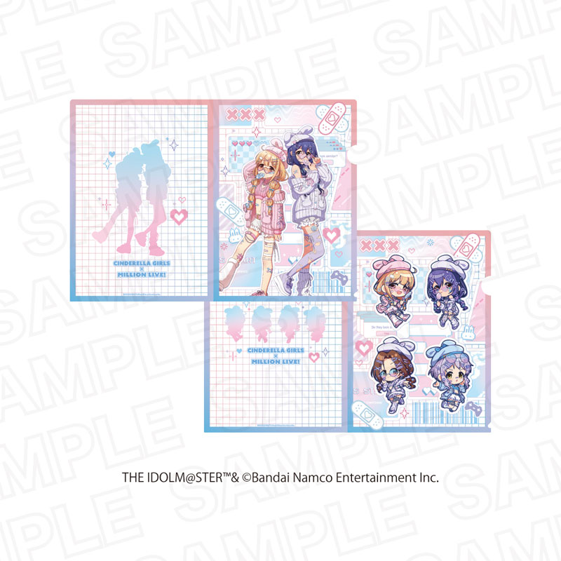 アイドルマスター シンデレラガールズ×アイドルマスター ミリオンライブ! クリアファイルセット B 画像 2 | AniSmile