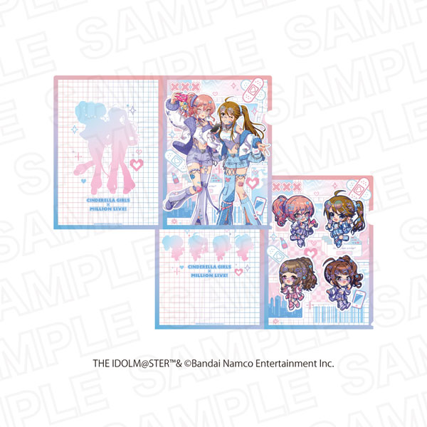 アイドルマスター シンデレラガールズ×アイドルマスター ミリオンライブ! クリアファイルセット A - 公式商品画像 | AniSmile