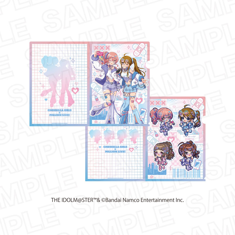 アイドルマスター シンデレラガールズ×アイドルマスター ミリオンライブ! クリアファイルセット A 画像 2 | AniSmile