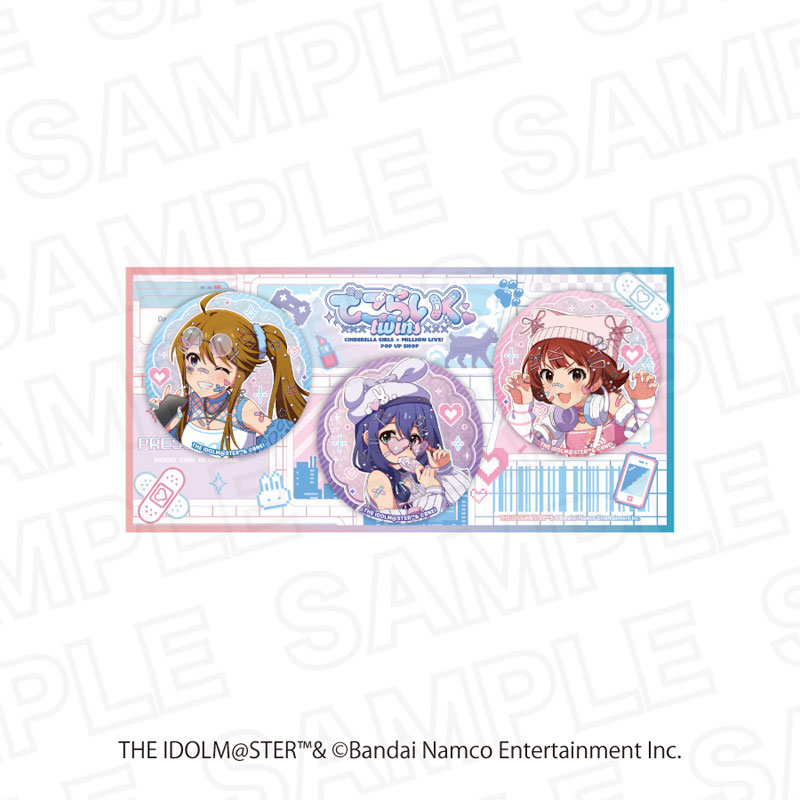 アイドルマスター シンデレラガールズ×アイドルマスター ミリオンライブ! 描き下ろしグリッター缶バッジセット ミリオンライブ! 画像 2 | AniSmile