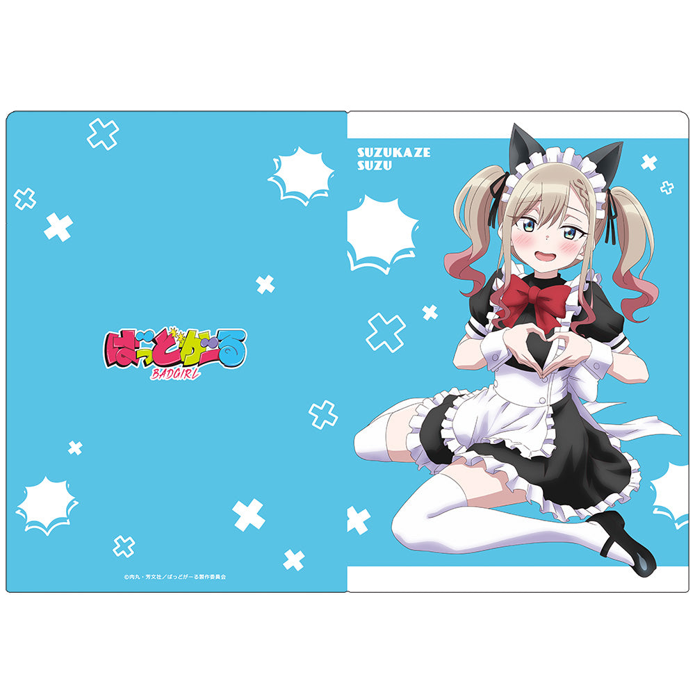 ばっどがーる クリアファイル 涼風涼 猫耳メイドver. Image 4 | AniSmile