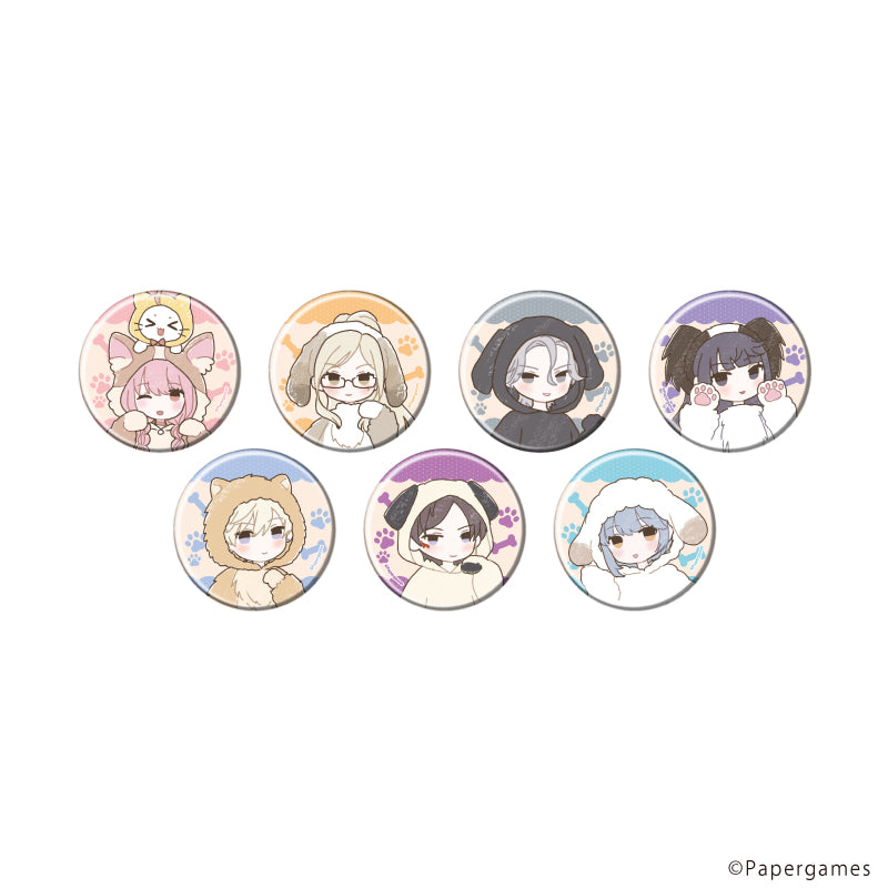 缶バッジ「シャイニングニキ」17/犬ver. ブラインド(全7種)(グラフアートイラスト) - 公式商品画像 | AniSmile