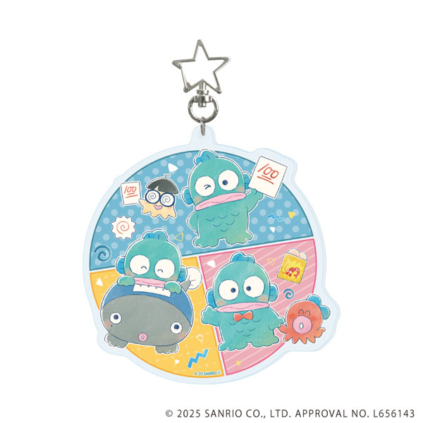 星型ナスカン付きデカアクリルキーホルダー「はぴだんぶい」01/ハンギョドン周年デザイン(グラフアートイラスト) - 公式商品画像 | AniSmile