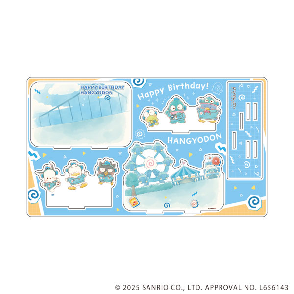 プレミアム アクリルジオラマプレート「はぴだんぶい」08/集合デザイン(グラフアートイラスト) - 公式商品画像 | AniSmile