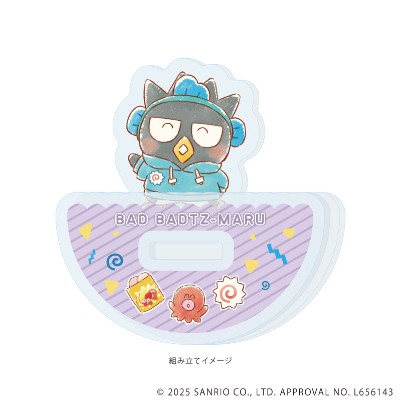 ゆらゆらアクリルスタンド「はぴだんぶい」11/バッドばつ丸(グラフアートイラスト) 画像 2 | AniSmile