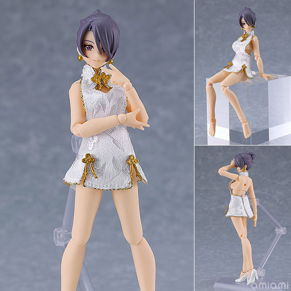フィギュア・ドール figma Styles figma 女性body(ミカ) with ミニスカートチャイナワンピコーデ(ホワイト) - 公式商品画像 | AniSmile