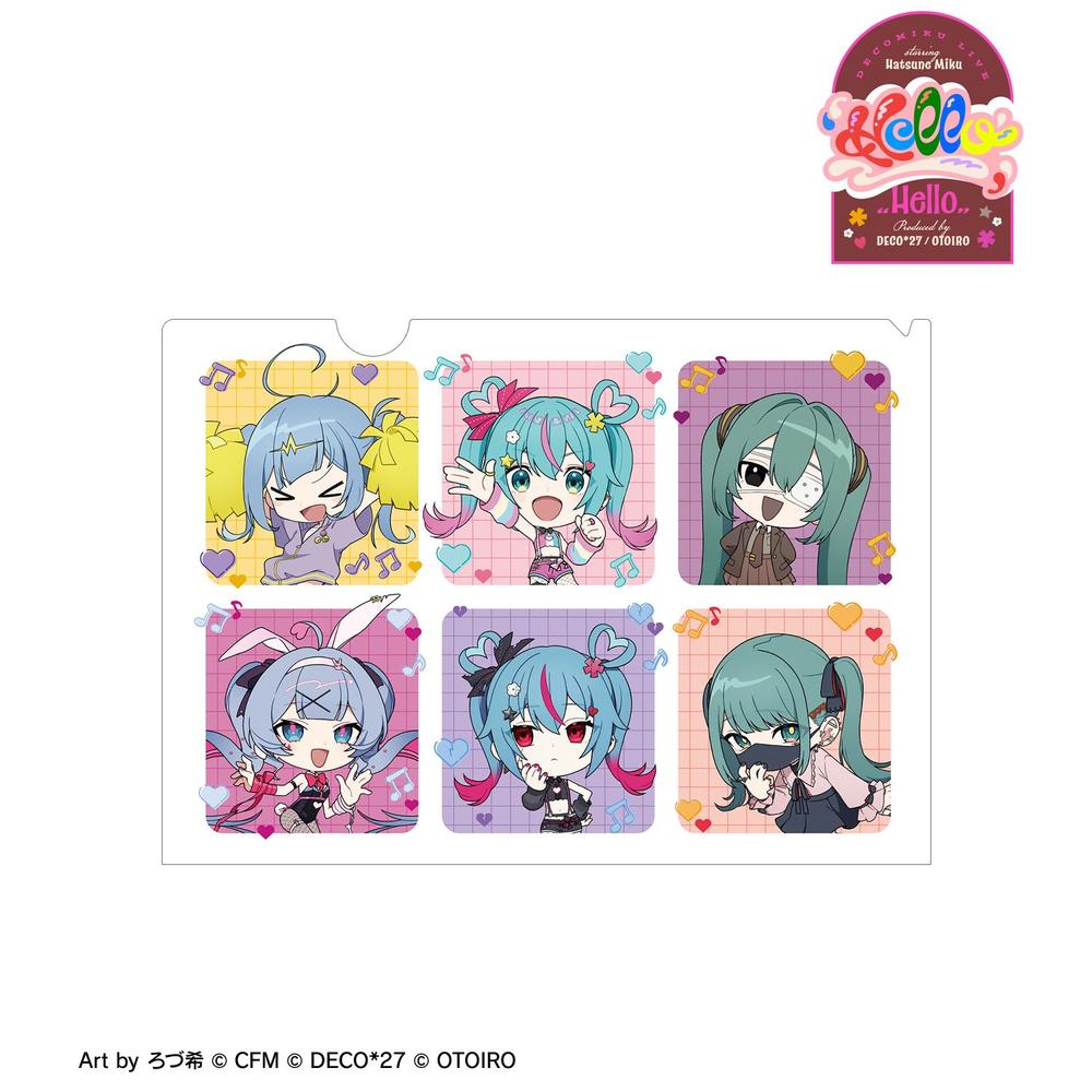 初音ミク ちびキャラ Art by ろづ希 クリアファイル 画像 2 | AniSmile