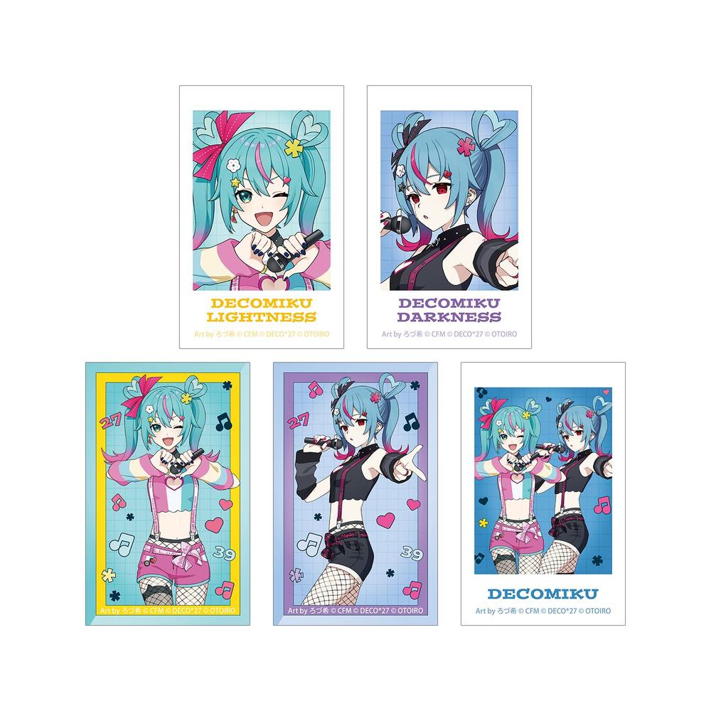 初音ミク デコミク LIVE練習中ver. Art by ろづ希 イラストカード5枚セット - 公式商品画像 | AniSmile