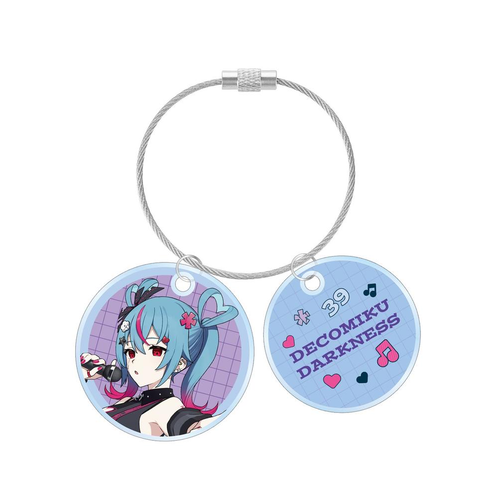 初音ミク デコミク (ダークネス) LIVE練習中ver. Art by ろづ希 2連ワイヤーアクリルキーホルダー - 公式商品画像 | AniSmile