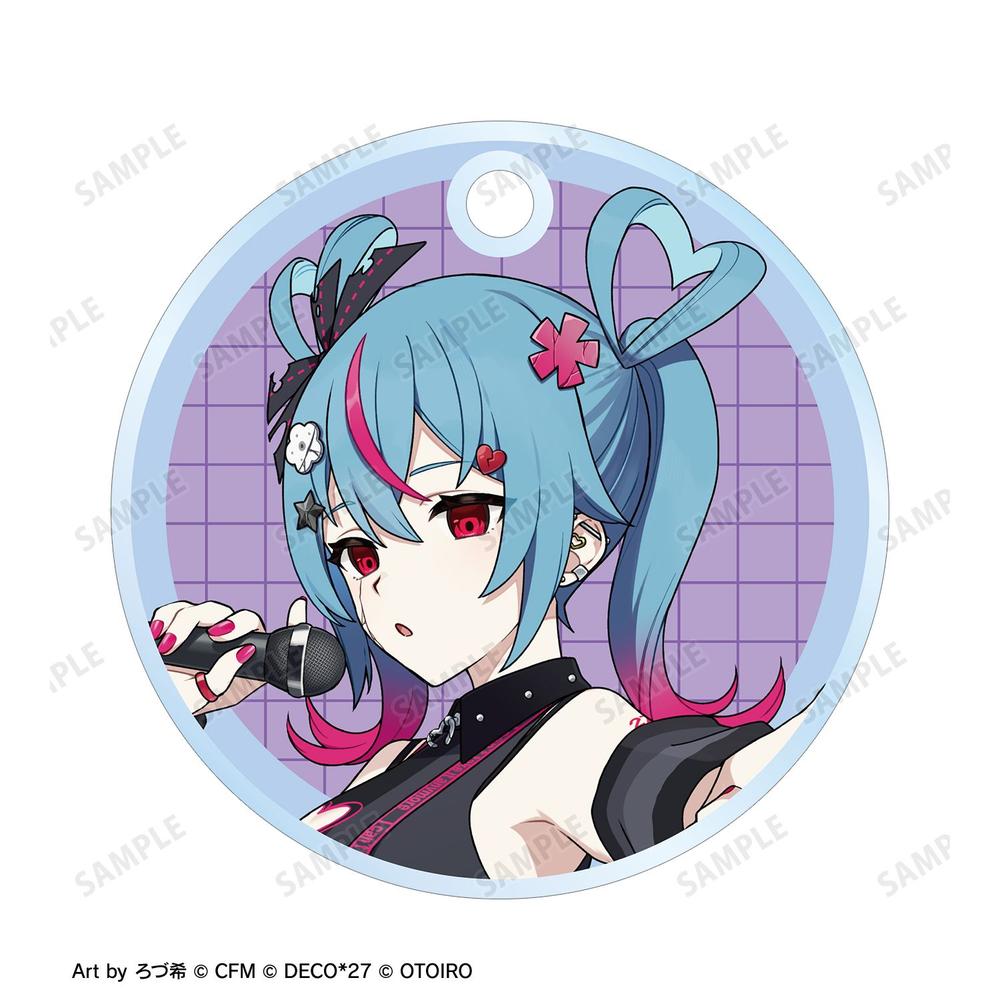 初音ミク デコミク (ダークネス) LIVE練習中ver. Art by ろづ希 2連ワイヤーアクリルキーホルダー 画像 3 | AniSmile