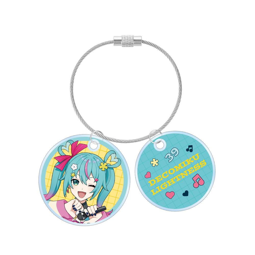 初音ミク デコミク (ライトネス) LIVE練習中ver. Art by ろづ希 2連ワイヤーアクリルキーホルダー - 公式商品画像 | AniSmile