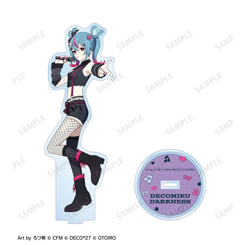 初音ミク デコミク (ダークネス) LIVE練習中ver. Art by ろづ希 BIGアクリルスタンド 画像 3 | AniSmile