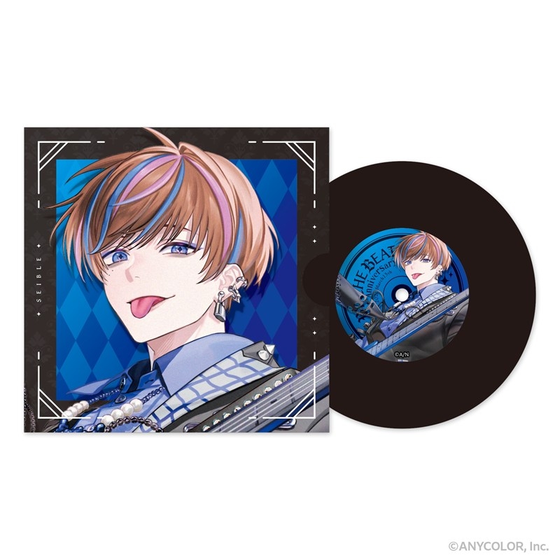 NIJISANJIEN 周年企画 BY THE BEAT レコード型コースター【紙製ジャケット付き】_セイブル - 公式商品画像 | AniSmile