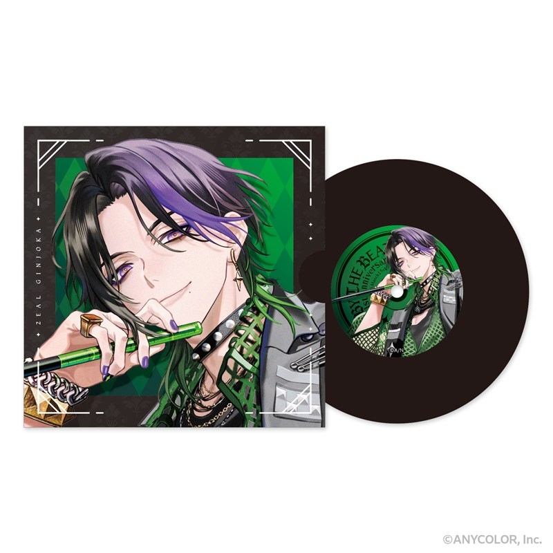 NIJISANJIEN 周年企画 BY THE BEAT レコード型コースター【紙製ジャケット付き】_ジール・ギンジョウカ - 公式商品画像 | AniSmile