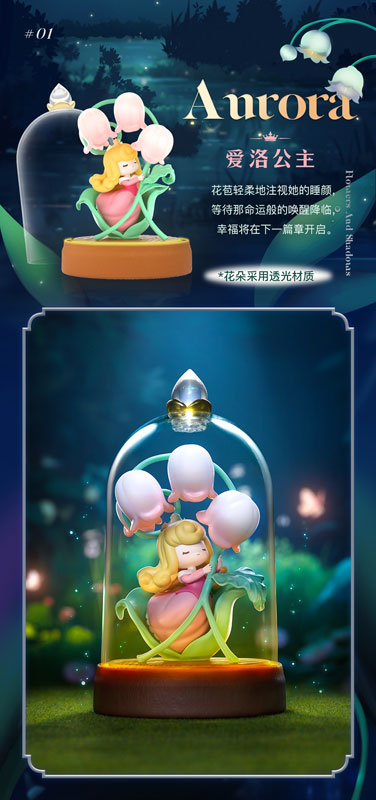 コレクショントイ(フィギュア) 52TOYS BLINDBOX ディズニープリンセス D-babyシリーズ グラスフラワーシャドー 画像 4 | AniSmile