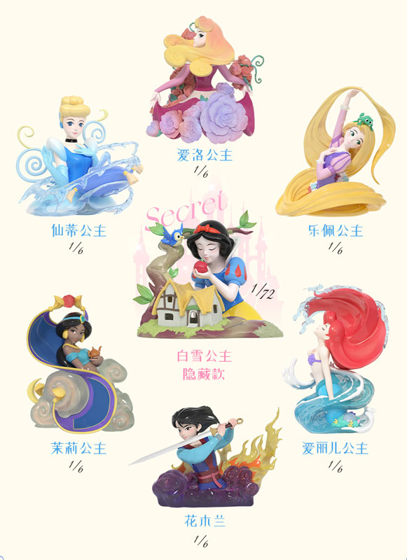 コレクショントイ(フィギュア) 52TOYS BLINDBOX ディズニープリンセス アートギャラリーII 画像 2 | AniSmile