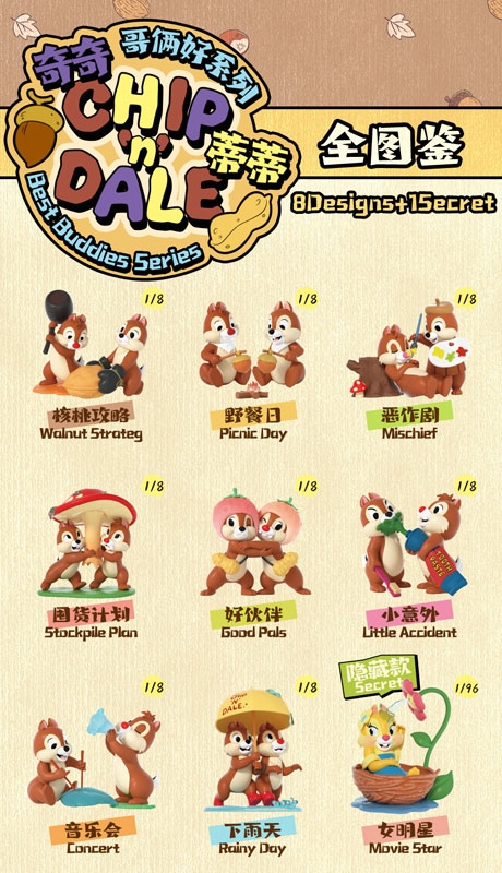 コレクショントイ(フィギュア) 52TOYS BLINDBOX ディズニー チップ&デール 大親友シリーズ 画像 3 | AniSmile