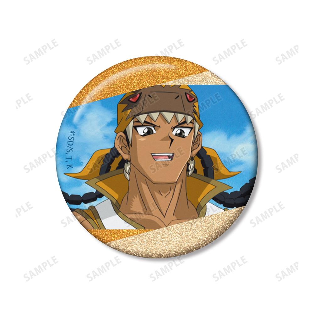 遊☆戯☆王デュエルモンスターズGX ティラノ剣山 場面写グリッター缶バッジ2個セット 画像 4 | AniSmile