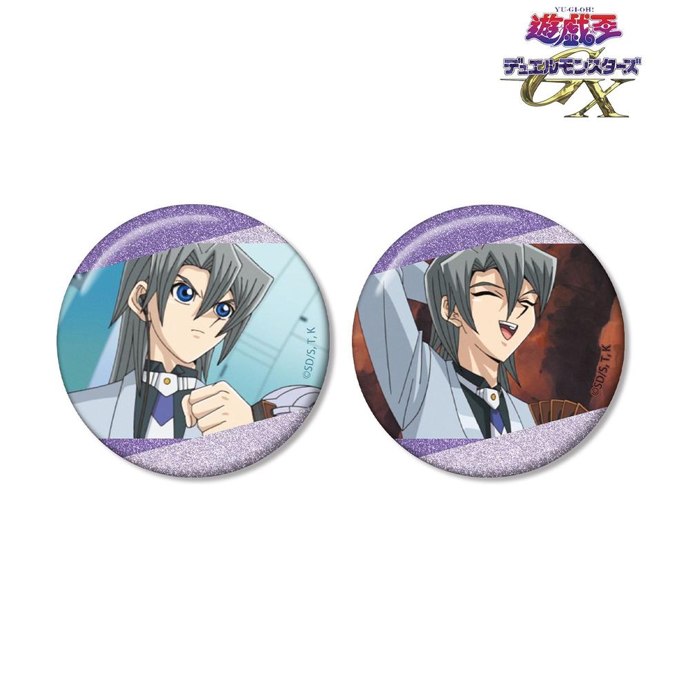 遊☆戯☆王デュエルモンスターズGX エド・フェニックス 場面写グリッター缶バッジ2個セット 画像 2 | AniSmile