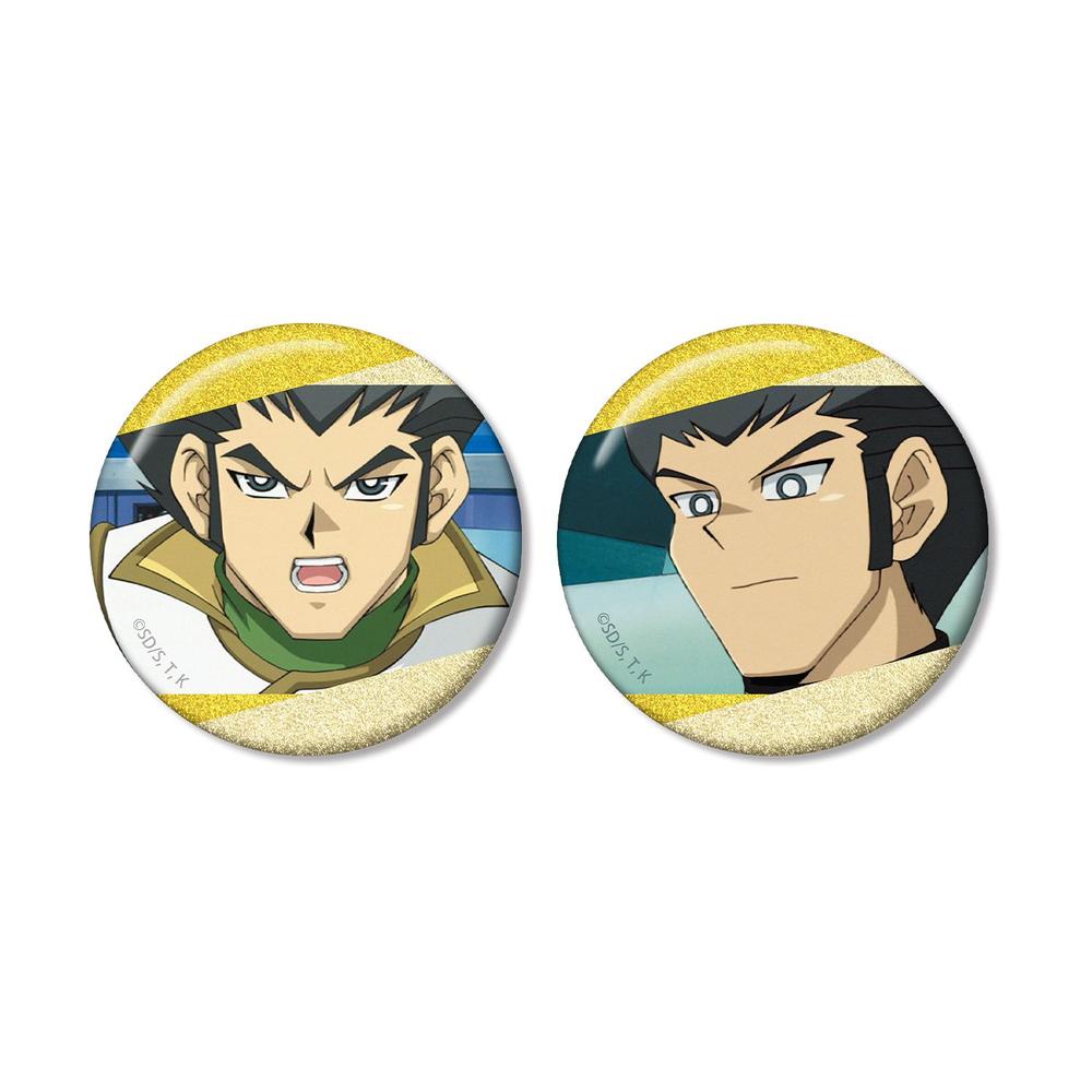 遊☆戯☆王デュエルモンスターズGX 三沢大地 場面写グリッター缶バッジ2個セット - 公式商品画像 | AniSmile