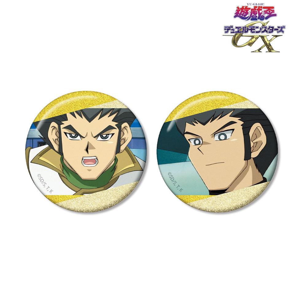 遊☆戯☆王デュエルモンスターズGX 三沢大地 場面写グリッター缶バッジ2個セット 画像 2 | AniSmile