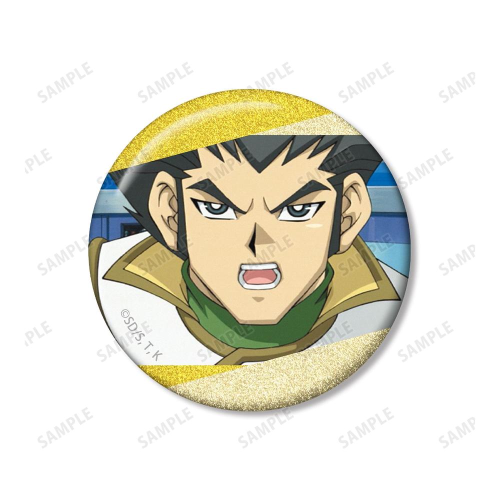 遊☆戯☆王デュエルモンスターズGX 三沢大地 場面写グリッター缶バッジ2個セット 画像 3 | AniSmile