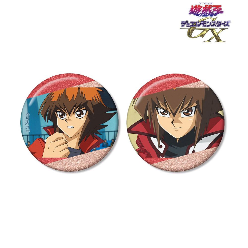 遊☆戯☆王デュエルモンスターズGX 遊城十代 場面写グリッター缶バッジ2個セット 画像 2 | AniSmile