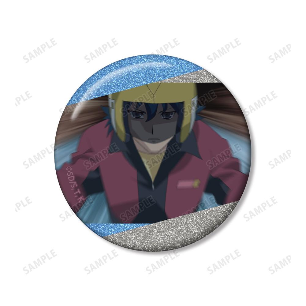遊☆戯☆王5D's ブルーノ 場面写グリッター缶バッジ2個セット 画像 3 | AniSmile
