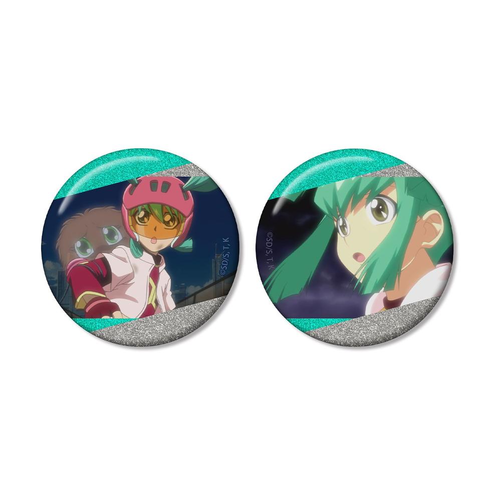 遊☆戯☆王5D's 龍可 場面写グリッター缶バッジ2個セット - 公式商品画像 | AniSmile