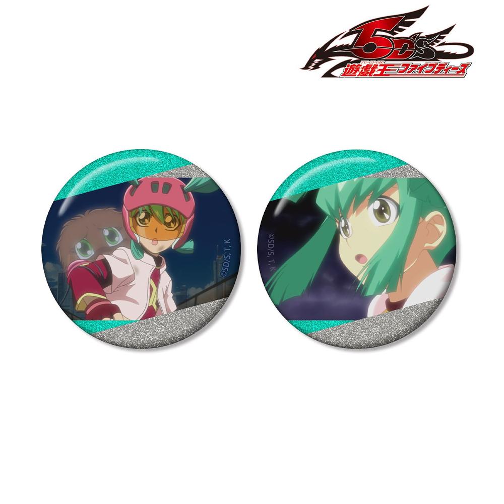 遊☆戯☆王5D's 龍可 場面写グリッター缶バッジ2個セット 画像 2 | AniSmile