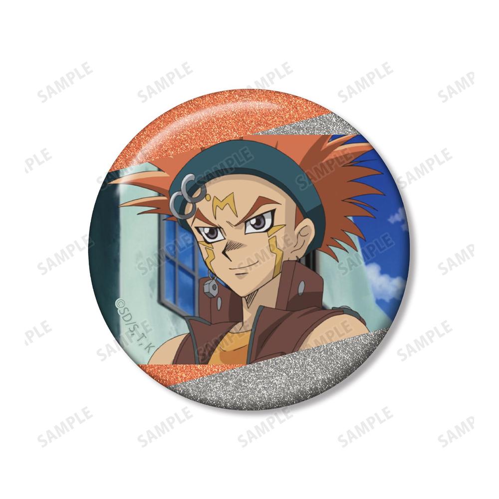 遊☆戯☆王5D's クロウ・ホーガン 場面写グリッター缶バッジ2個セット 画像 4 | AniSmile