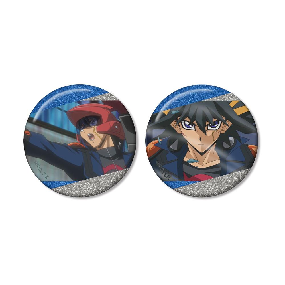 遊☆戯☆王5D's 不動遊星 場面写グリッター缶バッジ2個セット - 公式商品画像 | AniSmile