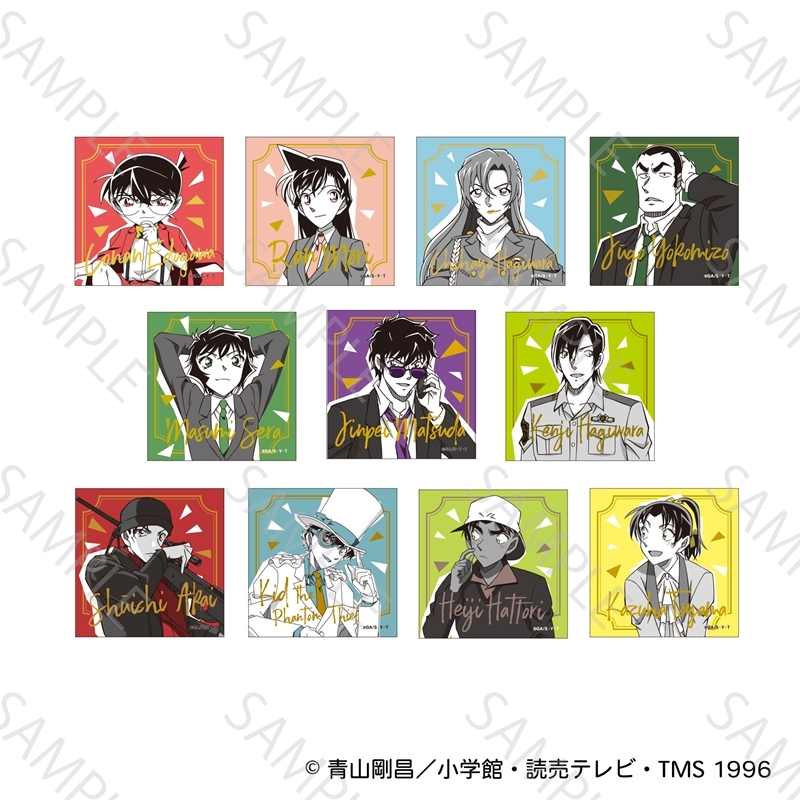 名探偵コナン 謎ファイルコレクション2026 TD箔押しスクエア缶バッジ - 公式商品画像 | AniSmile