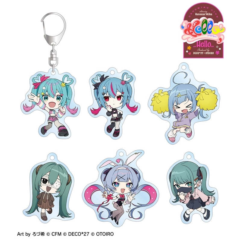 初音ミク ちびキャラ Art by ろづ希 トレーディングアクリルキーホルダー(単位/単品) 画像 2 | AniSmile