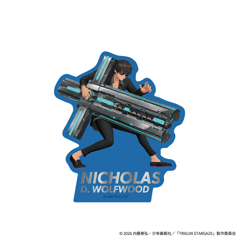 TRIGUN STARGAZE 箔押しダイカットステッカー ニコラス・D・ウルフウッド - 公式商品画像 | AniSmile
