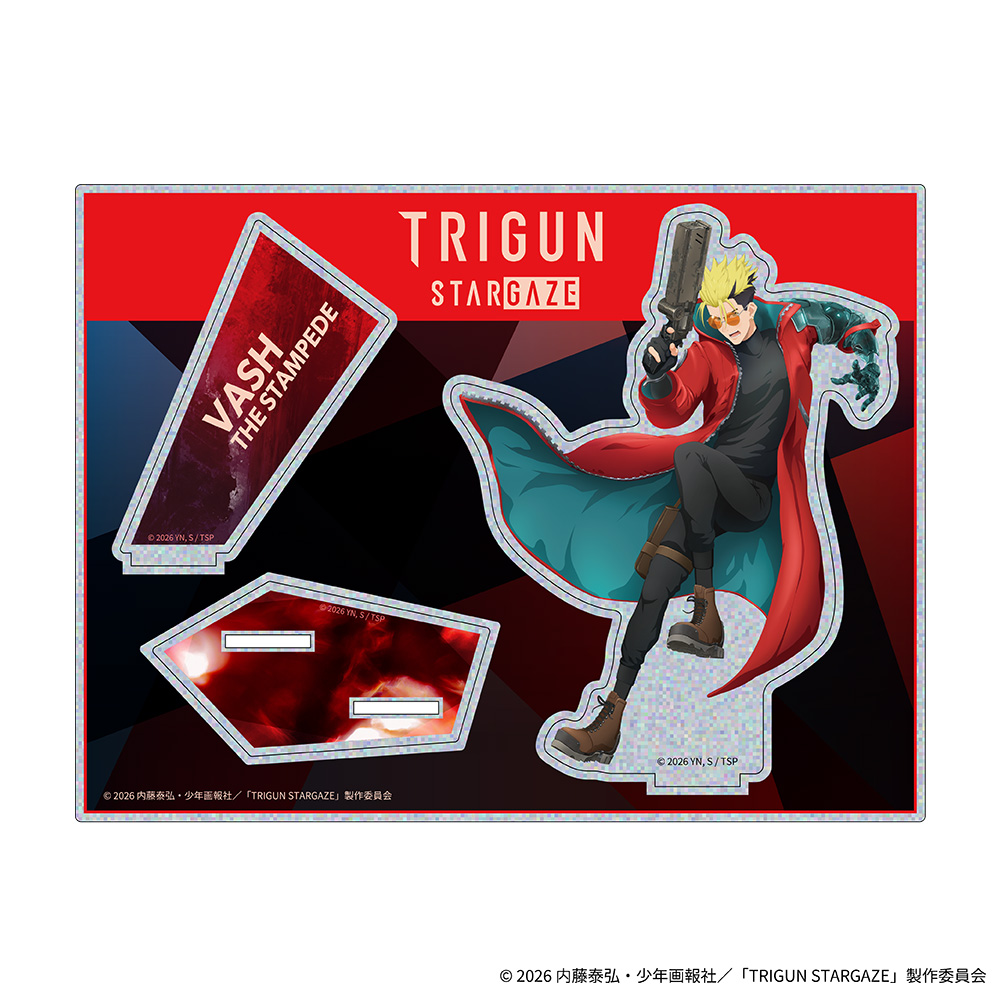TRIGUN STARGAZE グリッターアクリルスタンド ヴァッシュ・ザ・スタンピード - 公式商品画像 | AniSmile
