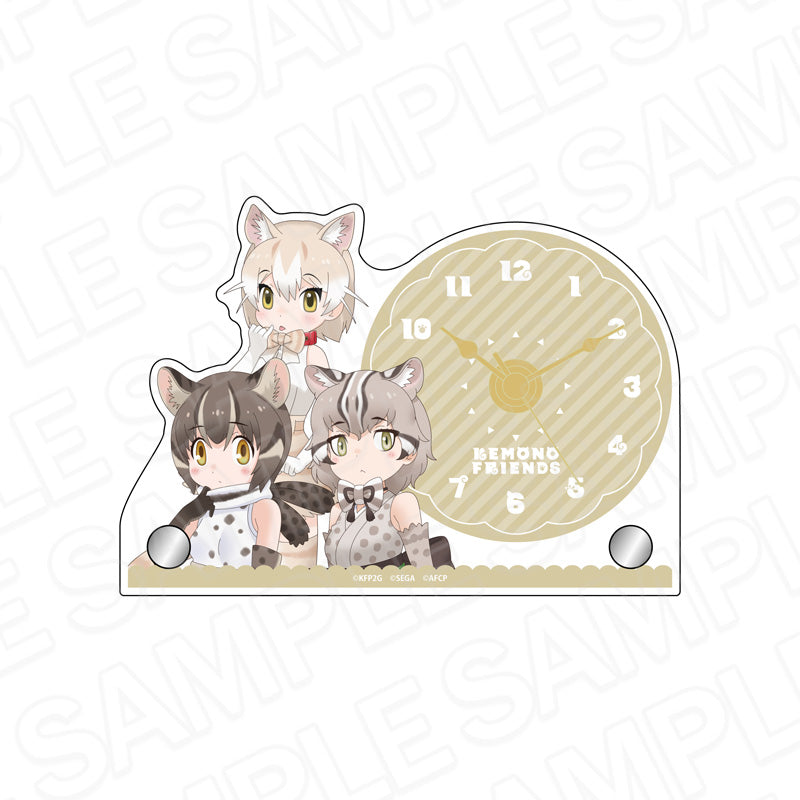 けものフレンズ3 ミニアクリルクロック イエネコ&イリオモテヤマネコ&ツシマヤマネコ - 公式商品画像 | AniSmile