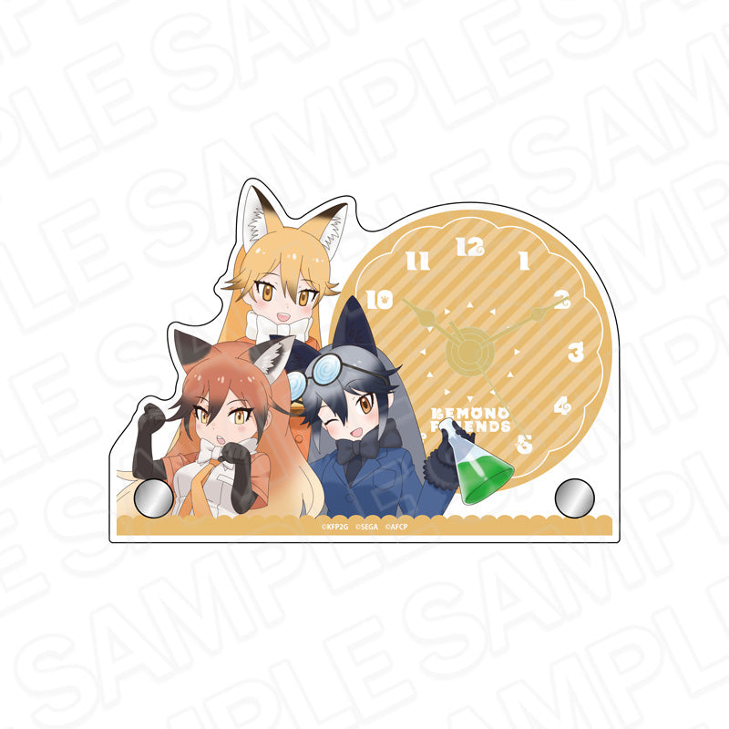 けものフレンズ3 ミニアクリルクロック キタキツネ&ギンギツネ&アカギツネ - 公式商品画像 | AniSmile