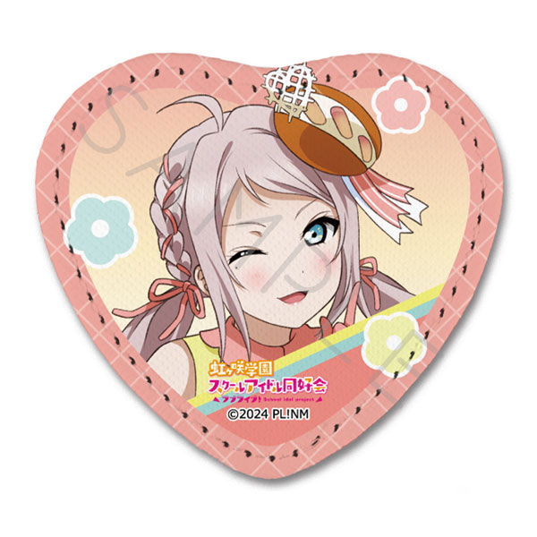 『ラブライブ!虹ヶ咲学園スクールアイドル同好会』 レザーバッジ(ハート型) L(鐘 嵐珠) - 公式商品画像 | AniSmile