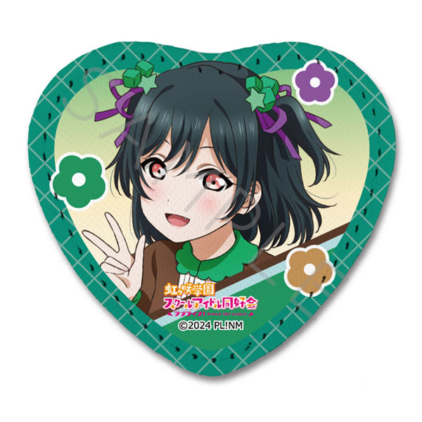 『ラブライブ!虹ヶ咲学園スクールアイドル同好会』 レザーバッジ(ハート型) J(三船 栞子) - 公式商品画像 | AniSmile