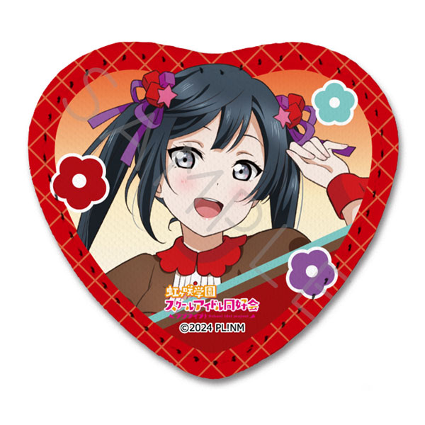 『ラブライブ!虹ヶ咲学園スクールアイドル同好会』 レザーバッジ(ハート型) G(優木 せつ菜) - 公式商品画像 | AniSmile