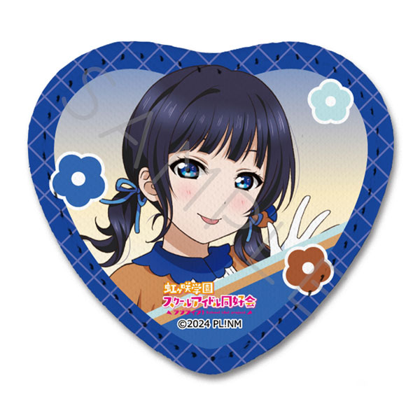 『ラブライブ!虹ヶ咲学園スクールアイドル同好会』 レザーバッジ(ハート型) D(朝香 果林) - 公式商品画像 | AniSmile