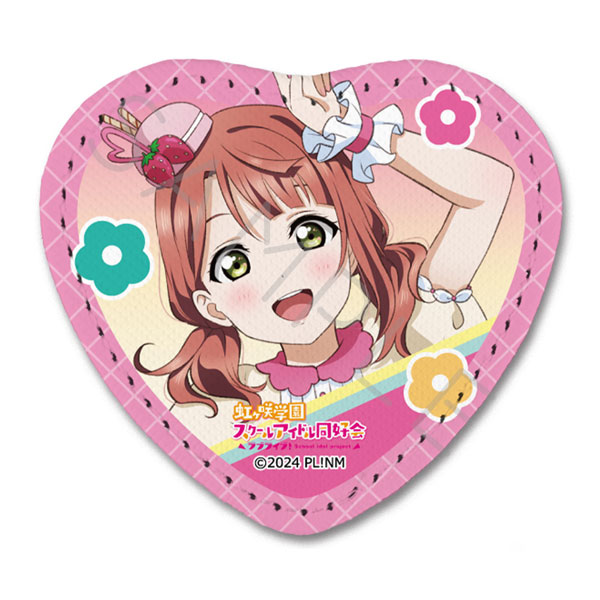 『ラブライブ!虹ヶ咲学園スクールアイドル同好会』 レザーバッジ(ハート型) A(上原 歩夢) - 公式商品画像 | AniSmile