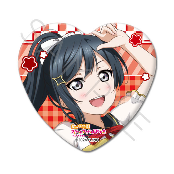 『ラブライブ!虹ヶ咲学園スクールアイドル同好会』 ハート型缶バッジ G(優木 せつ菜) - 公式商品画像 | AniSmile