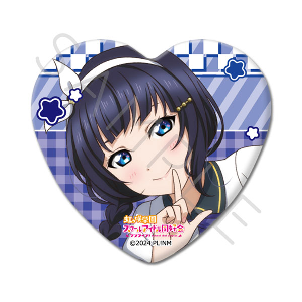 『ラブライブ!虹ヶ咲学園スクールアイドル同好会』 ハート型缶バッジ D(朝香 果林) - 公式商品画像 | AniSmile