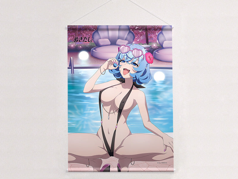 ぬきたし THE ANIMATION 描き下ろしB2タペストリー(女部田郁子/ナイトプール)Wスエード 画像 2 | AniSmile